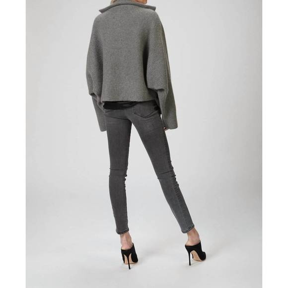 NEW MANDKHAI cashmere and wool-blend kimono jacket in grey - Picture 3 of 5